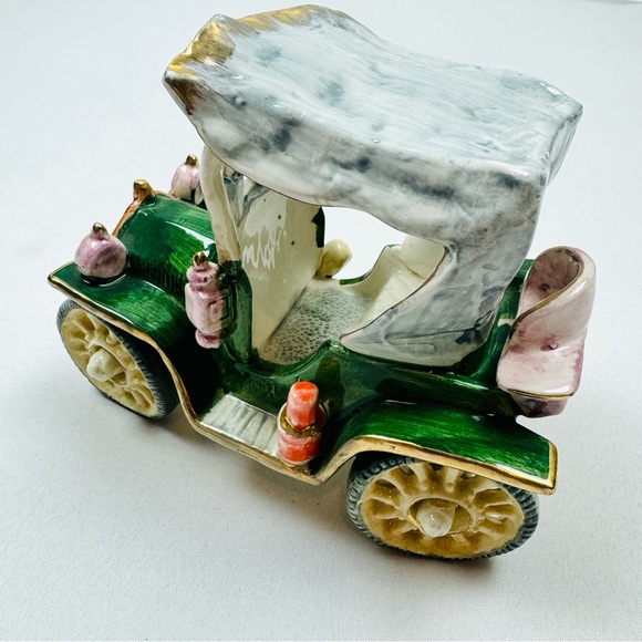 VTG Capodimonte Antique Jalopy Old Model-T Car - Picture 6 of 14